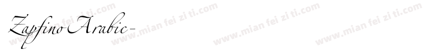 Zapfino Arabic字体转换
